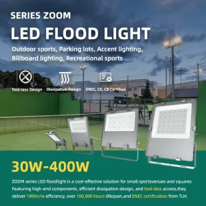 Commercial Outdoor LED Floodlights 50W for Parking Lots