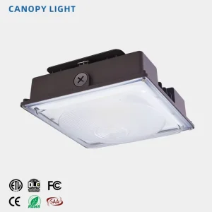 Commercial Petrol Station LED Canopy Light 55W IP65 Rating Die Casting Aluminum 5000K Daylight 150 Beam Angle Lighting