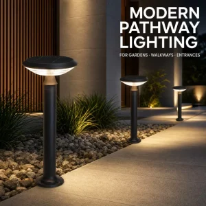 Commercial Project 5W Die-cast Aluminum Solar Lawn Light IP65 Rating LED Light Sensor 3 Height Options Outdoor Landscape Lamp