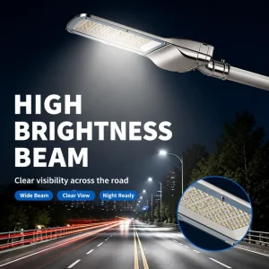 Commercial Project Grade IP65 LED Street Light with Die Cast Aluminum Housing for Outdoor Factory Park Industrial Roadway
