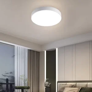 Commercial Project Round LED Ceiling Light Durable PC Aluminum Long Service Life Energy Saving Low Maintenance OEM ODM Supported