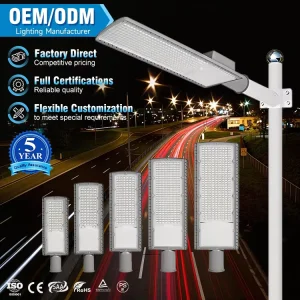 Commercial Public Road Parking Lot Lighting 30W 50W 100W 150W 200W LED Street Light