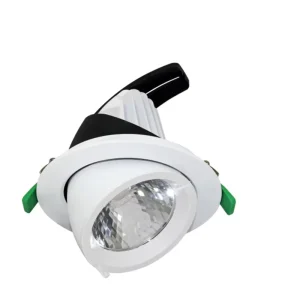 Commercial Refit Retractable Eyeball Gimble Spotlight for Office Boutique Interior Wall Accent Recessed Ceiling Lamp