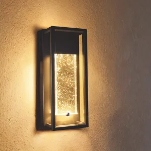 Commercial Residential LED Outdoor Wall Light 12W ETL IP65 Aluminum Steel Crystal Bubble Glass Triac Dimmable for Exterior Space
