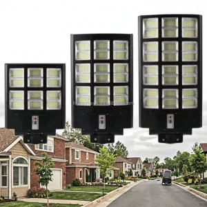 Commercial Road Garden Outdoor LED Solar Street Light IP65 Waterproof ABS Plastic Body 3-Year Warranty Remote 6000K Daylight CE