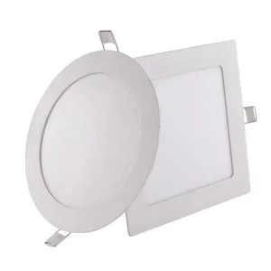 Commercial Slim Recessed Panel Light AC100 240V 3w 24w Round Square OEM Accepted