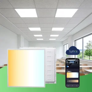 Commercial Smart LED Panel Light 2*2FT Aluminum Square Rectangle Ceiling Slim LED Recessed Panel Lamp