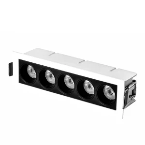 Commercial Smart Up and Down Recessed Suspended LED Square Linear Lamp Lights