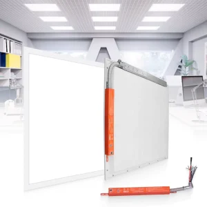 Commercial Square Slim LED Flat Panel Light With Emergency Battery Backup 1×4 2×2 2×4 LED Back Lit Panel Lights Ceiling Light