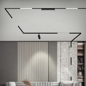 Commercial Surface Mounting Ceiling LED Linear Rail System Recessed Flood 48V COB LED Magnetic Track Light