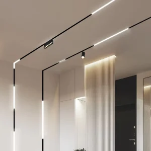 Commercial Track Light System Focus Lamp Retail Spot Lighting Fixtures Spotlights Linear Magnetic Rail Tracking Lights Lamp