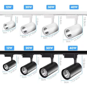 Commercial Track Light System Pure Aluminium Surface Mounted Ceiling Spotlight Adjustable Aluminum Modern COB LED Track Lights