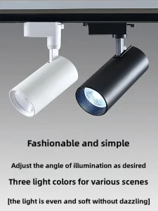 Commercial Use COB LED Track Light Clothing Stores Showrooms Ultra Bright Energy Saving Aluminum Construction Modern 220V Open