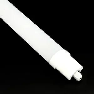 Compact 1.2m LED Tri-proof Light Housing PC Batten Fixture IP65 Waterproof Corrosion Resistant Cover for Industrial Warehouse