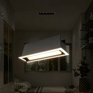 Compact Long Linear Grille Recessed Light for Modern Co Working Narrow Partition Glare Reducing Task Fixture