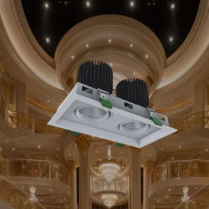 Complete Mall Lighting Project Square Embedded Grille Gimble Spotlight Recessed Ceiling Downlight