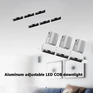 Comprehensive Architectural Tripple Head Downlights Multi Lighting Heads Spot Light for High end Hotel Villa Office