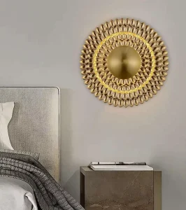 Contemporary Acrylic Wall Light Collection White Gold White Gold 33 X 33 mm for Bedrooms Corridors and Hotel