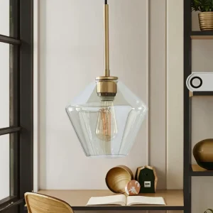 Contemporary Ceiling Light Glass Chandelier Pendant Light with LED E26 Dimmable Warm White Indoor Hotel and Bar Lighting