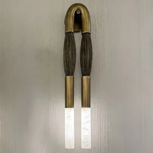 Contemporary Interior Design Lamp Living Room Corridor Night Lighting Creative Aisle Coffee Horsehair Alabaster Wall Lamp