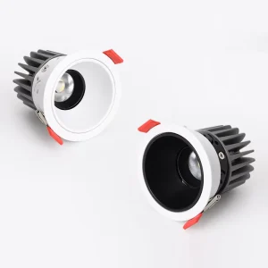 Contemporary Style Indoor Household Shopping Mall Supermarket Aluminum COB Chip 15W LED Spotlight