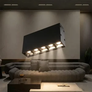 Contemporary Surface Mount Linear Grille Spotlight Anti Glare Design Lamp for Exhibition Hall Commercial Interior Space