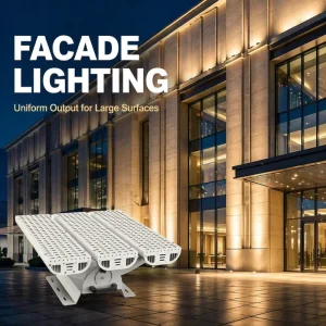 Contractor Grade Adjustable Beam Easy Installation High Lumen Outdoor LED Flood Light for Commercial Building Lighting Project