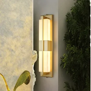 Copper Color Iron+Resin Polycarbonate LED Wall Light 47cm 2.5m Ceiling 12W Energy Saving Waterproof Garden 3 Year