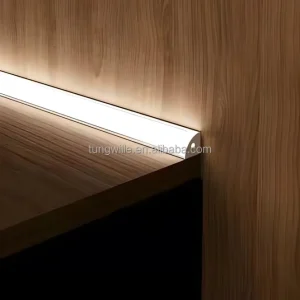 Corner Aluminium Extrusion Profile Led Strip Light Rail Plastic Cover 90 Degree Angle Aluminum Led Channel Drywall Led Profile