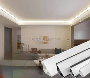 Corner Skirting LED Profile 6000 Series Aluminum Alloy Home Decoration Ceiling Wall with Bending Cutting Welding Services