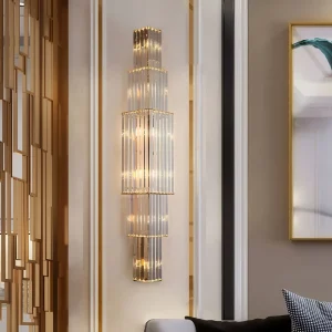 Corridor Hallway Bedroom Bedside Lamp Contemporary Luxury Crystal Wall Lamp LED Touch Control