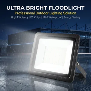 Corrosion Resistant Heavy Duty 150W Industrial Flood Light IP65 Rated RoHS Certified High CRI 90 for Stadiums Warehouse