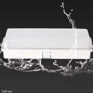 Cost Effective IP65 LED Emergency Bulkhead Light Maintained 1 5H Battery Backup Self Contained Emergency Luminaire