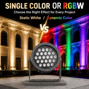 Courtyard Accent Light 54W Single Color 72W RGB LED Flood Lamp for Building Facade Pillar Architectural Column Lighting G180