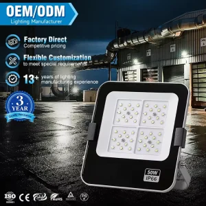COVEDA Manufacturer Top Selling High New Waterproof IP66 Project Outdoor LED Flood Light 3500K 6000K Color Temp 120 Beam
