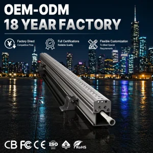 Crane Architectural LED Wall Washer Lights IP66 Waterproof RGB High Brightness Aluminum Construction for Building Lighting