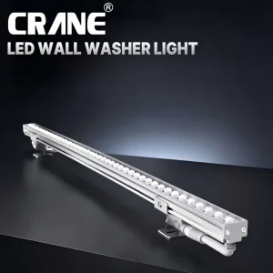 Crane Factory Custom IP65 Heavy Duty Aluminum Outdoor Linear LED Wall Washer Light for Building Facade Column Bridge