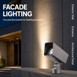 Crane OEM ODM COB AC 30W IP65 Aluminum LED Floodlight with Adjustable Beam Angle Remote App Control Ra90 CRI 5 Year Warranty
