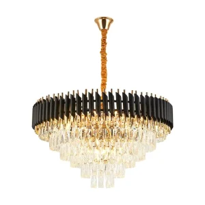 Creative Decorative Iron Modern Large LED Chandeliers Luxury Ceiling Light Pendant Crystal Chandeliers Pendant Lights
