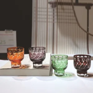 Creative Retro Heat Resistant Glass Mug Multifunctional Tea Coffee and Beer Drinking Portable New Chinese Style Glass for Home Use