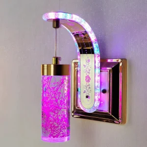 Creative Wall Lamp Modern Minimalist Luxurious Realistic Flower Acrylic Crystal Decorative Multi-color Wall Lamp