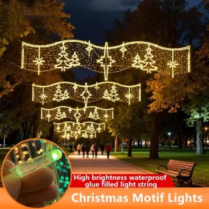 Cross Street Motif Light LED Outdoor Decorative Christmas Halloween Wedding Landscape Holiday Lights IP65 Rated CE RoHS Approved