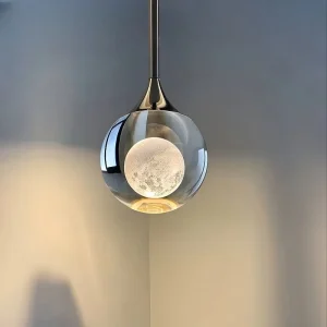 Crystal Bedroom Bedside Wall Lamp Modern Simple Luxury Design Small LED Iron Hanging Warm Light for Dining Room Living Decor