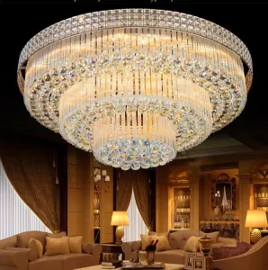 Crystal Ceiling Light SAA Approved for Living Room Mansion Luxury Decorative Ceiling Lighting Fixture