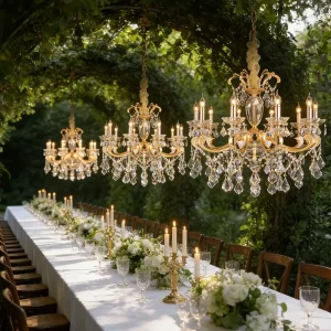 Crystal Chandeliers for Weddings Floral Chandelier Wedding Ceiling Decor with Crystals Pendant Light