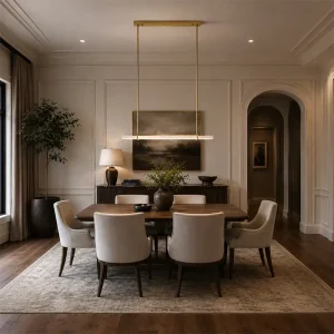 Crystal Single Bar Linear Chandelier for Dining Room Living Room Villa Hanging Light Indoor Luxury Chandelier