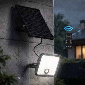 Cube Series 4800lm LED Solar Flood Light Split with 5M Cable Remote Control 3 Optional Lighting Modes