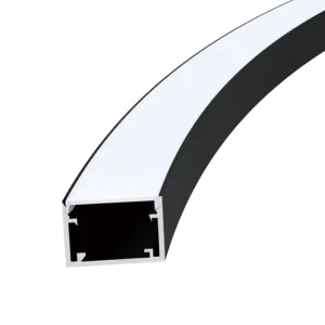Curve LED Aluminum Profile Bendable Linear Light 40mm Wide Ceiling Office Light Suspended Mounted Channel