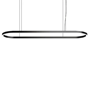 Curved Oval Type LED Linear Pendant Light Aluminum Profile Customized Size Splicing LED Linear Light