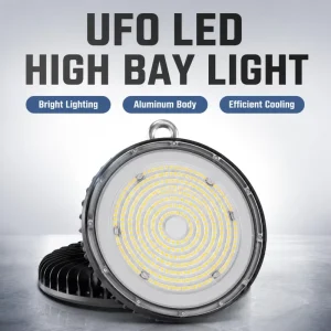 Custom 100W 150W 200W DOB IP65 UFO Lights Hight Bay Lamp with Motion Sensor for Factory Warehouse Garage Industrial Lighting